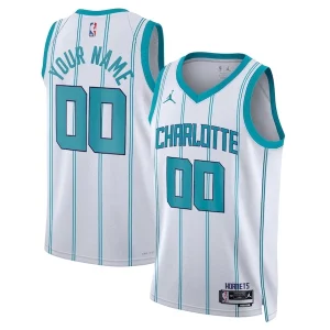 Charlotte Hornets Jordan Brand Unisex Swingman Authentique Custom Jersey White Association Edition