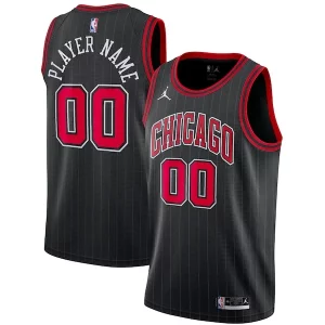 Chicago Bulls Jordan Brand Swingman Custom Jersey Statement Uniques Edition Black