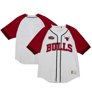 Chicago Bulls Practice Day Moderne Baseball Jersey White
