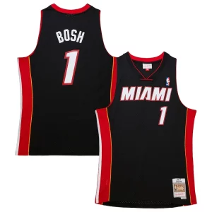 Chris Bosh Miami Confortable Heat Hardwood Classics Swingman Jersey Black