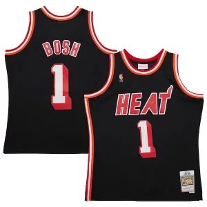 Chris Exquisite Bosh Miami Heat 2013/14 Hardwood Classics Swingman Jersey Black
