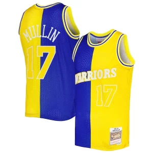 Chris Mullin Golden State Warriors Hardwood Classics 1993/94 Prime Split Swingman Jersey Royal/Gold