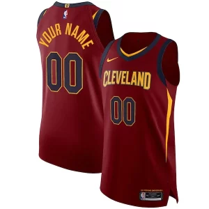 Cleveland Splendide Cavaliers Nike Authentic Custom Jersey Wine Icon Edition