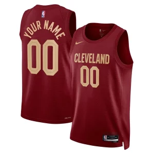 Cleveland Cavaliers Splendide Nike Unisex Swingman Custom Jersey Burgundy Icon Edition