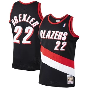 Clyde Drexler Portland Trail Blazers 1991/92 Hardwood Classics Swingman Jersey Gracieux Black