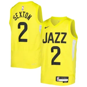 Collin Sexton Utah Jazz Nike Distingué Youth Swingman Jersey Icon Edition Yellow