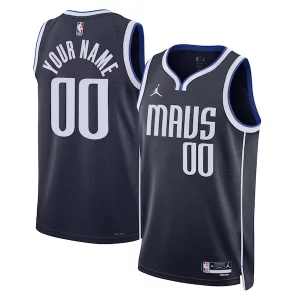 Dallas Mavericks Jordan Brand Unisex Unique 2022/23 Swingman Custom Jersey Statement Edition Navy