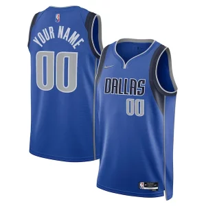 Dallas Mavericks Nike 2021/22 Diamond Swingman Admirable Custom Jersey Icon Edition Blue