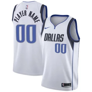Dallas Mavericks Nike Custom Swingman Unique Jersey White Association Edition