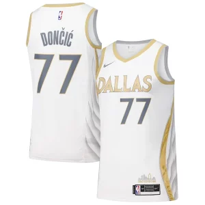 Dallas Mavericks Nike Swingman Player Jersey City Edition White Charming