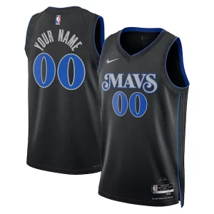 Dallas Mavericks Nike Unisex 2023/24 Custom Swingman Gracieux Jersey Black City Edition