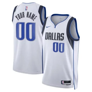 Dallas Mavericks Nike Unisex Swingman Custom Jersey White Premium Association Edition