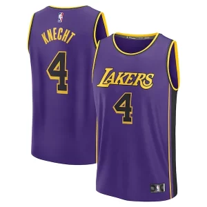 Dalton Knecht Los Angeles Lakers Fast Break Incontournable Replica Player Jersey Statement Edition Purple