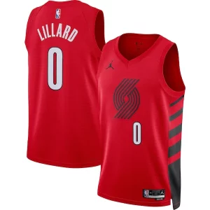 Damian Lillard Portland Exquisite Trail Blazers Jordan Brand Unisex Swingman Jersey Statement Edition Red