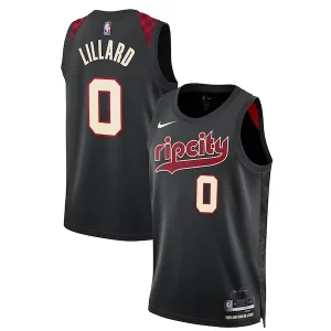 Damian Lillard Portland Trail Blazers Nike Unisex 2023/24 Swingman Jersey Black Charming City Edition
