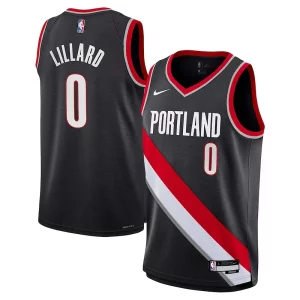 Damian Lillard Portland Trail Blazers Gracieux Nike Youth Swingman Jersey Icon Edition Black