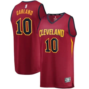 Darius Garland Cleveland Cavaliers Youth Replica Fast Break Jersey Wine Élégant Icon Edition