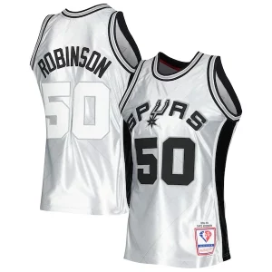 David Robinson San Antonio Spurs 1998/99 Hardwood Classics 75th Charming Anniversary Swingman Jersey Platinum