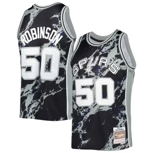 David Robinson Admirable San Antonio Spurs 1998/99 Hardwood Classics Marble Swingman Jersey Black