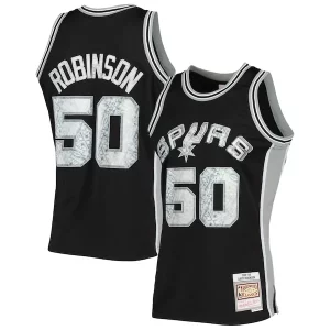 David Robinson San Unique Antonio Spurs 1998/99 Hardwood Classics NBA 75th Anniversary Diamond Swingman Jersey Black