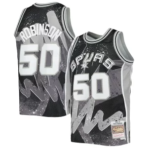 David Robinson San Antonio Spurs Hardwood Classics Commémoratif 1998/99 Hyper Hoops Swingman Jersey Black