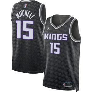 Davion Mitchell Prime Sacramento Kings Jordan Brand Unisex Swingman Jersey Statement Edition Black