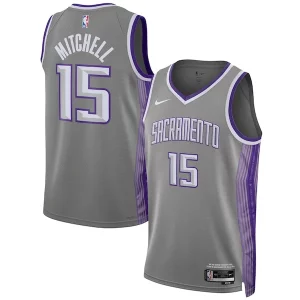 Davion Mitchell Sacramento Kings Nike Unisex 2022/23 Moderne Swingman Jersey City Edition Anthracite