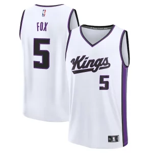 De'Aaron Fox Sacramento Kings Fast Break Replica Player Jersey Association Edition White Uniques