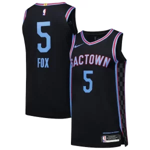De'Aaron Fox Sacramento Kings Nike Haut de gamme Authentic Player Jersey City Edition Black