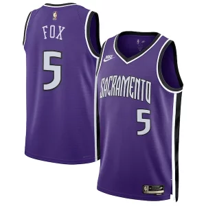 De'Aaron Fox Élégant Sacramento Kings Nike Unisex 2024/25 Swingman Jersey Purple Classic Edition