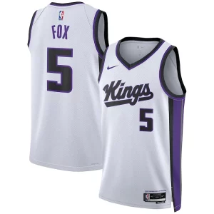 De'Aaron Fox Sacramento Kings Nike Unisex Tendance Swingman Jersey Association Edition White