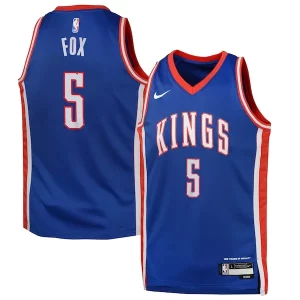 De'Aaron Fox Sacramento Magnifique Kings Nike Youth 2024/25 Swingman Player Jersey City Edition Blue