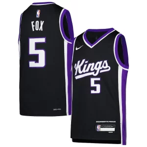 De'Aaron Fox Sacramento Kings Refiné Nike Youth Swingman Jersey Icon Edition Purple