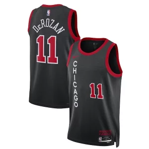 DeMar DeRozan Chicago Bulls Nike Unisex 2023/24 Swingman Collectible Jersey Black City Edition