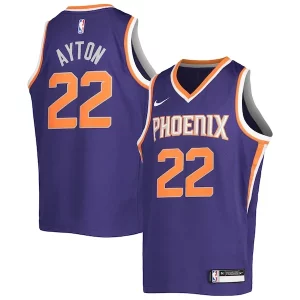 Deandre Ayton Phoenix Suns Distingué Nike Youth Swingman Jersey Icon Edition Purple/White