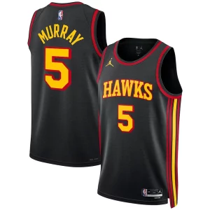 Dejounte Murray Atlanta Hawks Jordan Commémoratif Brand Unisex Swingman Jersey Statement Edition Black