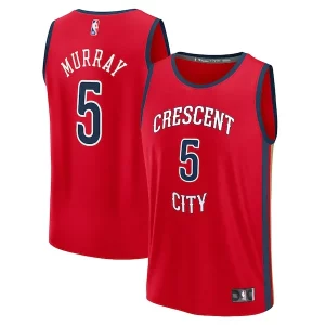 Dejounte Murray New Orleans Pelicans Youth Fast Break Replica Player Jersey Statement Notable Edition Red