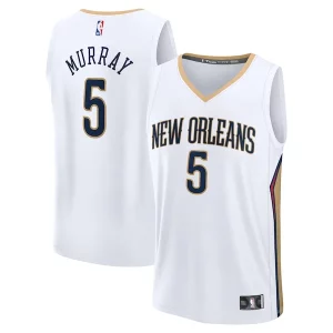Dejounte Murray New Orleans Pelicans Fast Break Replica Player Jersey Captivant Association Edition White