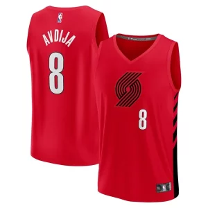 Deni Avdija Portland Luxueux Trail Blazers Fast Break Player Jersey Statement Edition Red