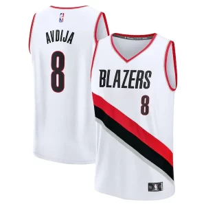 Deni Distingué Avdija Portland Trail Blazers Fast Break Replica Player Jersey Association Edition White