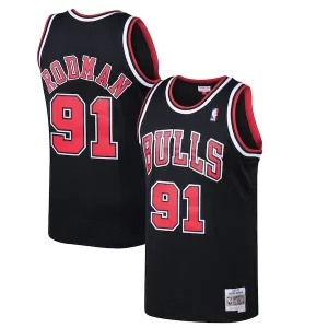 Dennis Personalisable Rodman Chicago Bulls 1997/98 Hardwood Classics Swingman Jersey Black