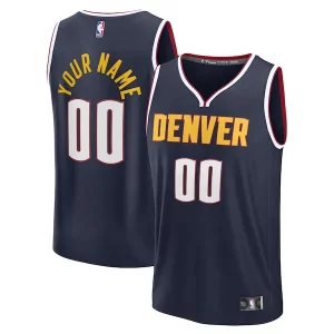 Denver Nuggets Gracieux Fast Break Custom Jersey Icon Edition Navy/Blue