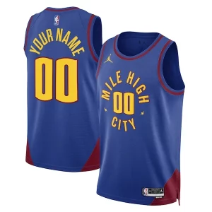 Denver Nuggets Jordan Brand Unisex 2022/23 Swingman Custom Jersey Dashing Statement Edition Blue