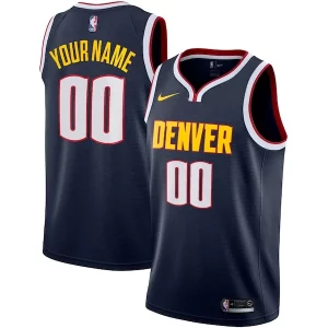 Denver Nuggets Nike 2022/23 Swingman Custom Jersey Icon Edition Navy Refiné