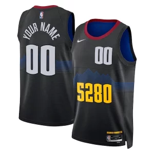 Denver Captivant Nuggets Nike Unisex 2023/24 Custom Swingman Jersey Black City Edition