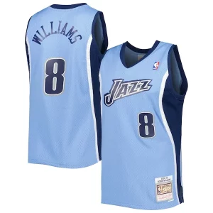 Deron Williams Utah Jazz 2001/02 Hardwood Classics Swingman Jersey Blue Exquisite