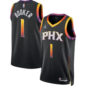 Devin Booker Exceptionnel Phoenix Suns Jordan Brand Unisex Swingman Jersey Statement Edition Black