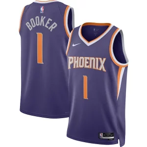 Devin Booker Uniques Phoenix Suns Nike Unisex Swingman Jersey Icon Edition Purple/White
