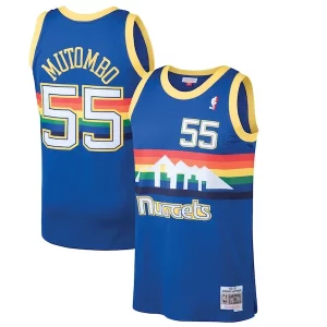 Dikembe Mutombo Denver Nuggets 1991/92 Hardwood Classics Swingman Jersey Commémoratif Blue
