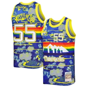 Dikembe Mutombo Denver Nuggets Hardwood Classics Lunar New Year Swingman Confortable Jersey Blue